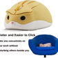 2.4GHz Wireless Mouse Cute Hamster Shape Less Noice Portable Mobile Optical 1200DPI USB Mice Cordless Mouse for PC Laptop Computer Notebook MacBook Kids Girl Men Women Adults Gift (Yellow)