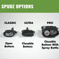 SPUDZ Ultra Microfiber Lens Cleaner – Closable Pouch, Clip-On, Washable – for Optics, Scopes, Glasses | Blaze Orange, 6 x 6 Inch (2-Pack)