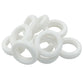 12 Pcs Rubber Grommets, 7/8" Inside Diameter 1" Drill Hole Rubber Wire Grommets for Wire, Firewall, Cables, Plugs (White)