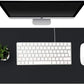 KINGFOM Desk Pad Office Desktop Protecter, PU Leather Desk Mat Blotters Organizer with Comfortable Writing Surface (35.4" x 16.9", Black)