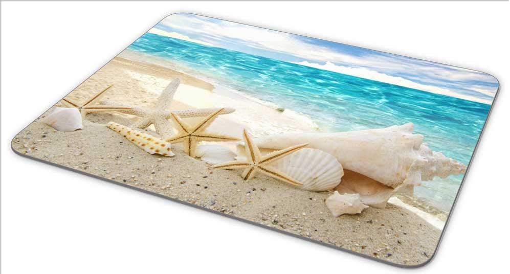 Non-Slip Rubber Mouse Pad ，Beautiful Beach Seascape Mouse pad (9.5 inch x 7.9 inch) …