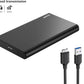 1TB Ultra Slim Portable External Hard Drive USB3.0 HDD Storage Compatible for PC, Desktop, Laptop, MacBook, Chromebook, Xbox One, Xbox 360, PS4 (Black)