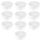 2" White Desk Grommet, JTemgle Flexible Cable Grommet Rubber Cable Hole Cover Wire Organizer Caps Desktop Cord Management for Home Office TV Stands Tabletops, 10 Pieces