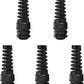 Strain Relief Cord Connector, CGELE 5 Pack NPT 3/4" Waterproof Cable Gland Cord Grip Spiral Adjustable Connector Strain Relief Cord Connectors Joints Nylon with Gaskets