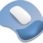 ITNRSIIET Ergonomic Mouse Pad, Cushioned Gel Wrist Rest, Non-Slip Base, Smooth Surface, Compatible with All Mice for Office & Gaming, Desk Accessory, 9.5 x 8.2 inch, Gradient Blue Ombre