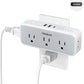 Multi Plug Outlet Extender, USB C Wall Charger, TESSAN Wall Plug Splitter with 5 Outlets and 3 USB, Electrical Power Expander with Surge Protector Spaced for Home Office Dorm Room