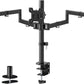 WALI Triple Monitor Mount, 3 Monitor Desk Mount for 13-27 inch Computer Screens, Holds up to 22 lbs, Triple Monitors Stand for Desk, with Tilt, Swivel, Rotation, VESA 75/100mm (M003S), Black