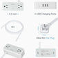 Ultra Thin 5FT Flat Extension Cord, TESSAN Surge Protector Flat Plug Power Strip, 4 Wide Spaced AC Outlets 3 USB A, 900 Joules Protection, Suitable for Home Office Dorm