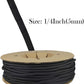 Black Braided Cable Management Sleeves Wire Loom Tubing Cord Protector Self-Wrapping (1/4"-30Feet)