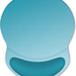 ITNRSIIET Ergonomic Mouse Pad with Comfort Gel Wrist Rest, Non-Slip PU Base, Smooth Textured Surface, Reduces Hand Fatigue & Wrist Pain, 8.7 x 7.2 Inch for Office Gaming Home, Ombre Blue Gradient