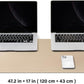 Large Cork Desk Mat - 47.2"x 17" Desk Pad for Office and Home - Ideal for Large Mouse Pad and Desk Mats on Top of Desks(Apricot)