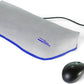 Keyboard Dust Cover, Covers Large Size PC Keyboards, Silky Smooth Antistatic Vinyl, Translucent Coconut Cream Color with Blue Trim, (20W x2H x9D)