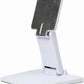 WEARSON Single Adjustable LCD Monitor Stand Mount Folding VESA Monitor Desk Stand with VESA Hole 75x75mm 100x100mm (White)