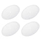 PATIKIL Desk Grommet 3-3/16", 4 Pcs Round Cable Grommet Cord Hole Cover with Adhesive Tape Flexible Table Wire Organizer for Office Home Table Countertop, White