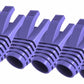 50 Pcs Cat7 Cat7A Cat8 Strain Relief Boot, RJ45 Plug Connector Cover Modular Network Plug Connector Cap Cable Connector Boots, Purple
