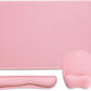 WB WEIRDBEAST Keyboard Wrist Rest Large Mouse Pad Wrist Support for Computer, 4 in 1 Memory Foam Keyboard Pad Desk Mat Ergonomic Hand Rest Wrist Cushion for Home Office Gaming-Pink
