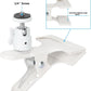 CAMVATE Spring Clip Clamp with Mini Ball Head Mount (White) - 3542