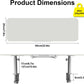 Clamp-On Monitor Stand Riser with Phone/Pad Holder, Height Adjustable from 6.7" to 10.7", Computer Desk Shelf for Laptop, PC, Home Office Workstation (White)