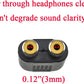 Hahiyo 3 RCA F-2x3.4 RCA F Stereo Plug Interconnect Audio One Male 3.4mm(1/8inch) Two Male 3mm(1/8inch) Adapter Splitter Good Signal Sound Snap Tight Not Wobble for Headphone Guitar Black 2pcs