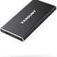 Vansuny 250GB Portable External SSD, USB 3.1 Gen2 430MB/s High-Speed Data Transfer, Metal USB C Mini Portable External Solid State Drive for PC, Laptop, Phones and More