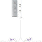 sleek socket Original & Patented Ultra-Thin Outlet with Cord Concealer Kit, Flat Extension with Multi Outlets Power Strip, Ideal for Home Improvement, Hide Bulky and Messy Cords, 6 Feet, White