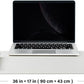 Cork Desk Mat - Dual-Sided Desk Pad for Office and Home - Desk Organization and Accessories - Ideal for Large Mouse Pad and Desk Mats on Top of Desks(White,90cmx 43cm)