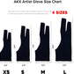 AKX Artist Glove -Palm Rejection Drawing Glove for Graphic Tablet, 2 Fingerless, Left and Right Hand, Black,2 Pack,AK-020