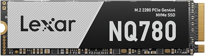 Lexar 2TB NQ780 SSD PCIe Gen4 NVMe M.2 2280 Internal Solid State Drive, Up to 7000/5000 MB/s Read/Write, Compatible with PS5, for Gamers and Creators (LNQ780X002T-RNNNU)