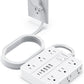 Power Strip Surge Protector 10ft Extension Cord,SMNICE Flat Plug with 12 Outlets 6 USB(2 USB C),Surge Protector Charging Station with Overload Protection for Home, Dorm,Office