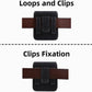 Universal Phone Holster Phone Pouch Case Belt Clip Belt Loops Card Slot Faux Leather for Man for Samsung Galaxy Z Flip 5/4/3 Motorola Razr Plus Razr+ 2023 (Black&Yellow, XS(3.7"x3.1"x1.1"))