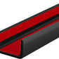 Rubber Edge Trim, 1-3/8 inch Wide U Channel Edge Trim, Big Size U Shaped Trim, Self Adhesive Edge Banding for Plywood, Woods, Doors, Shelf, Cabinet, Countertop, Length 20Ft, Black Gloss Finish