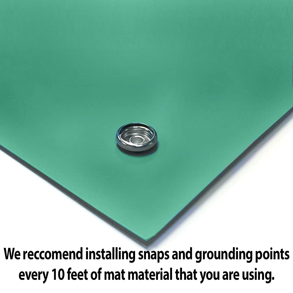 RubberStat Dual Layer ESD Workstation Rubber, Soldering, Cell Phone Repair - 30"x50' Green