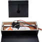 Changsuo Cable Management Box Wooden Cord Organizer Box for Extension Cord Power Stripe Surge Protector Wire Management Concealer Organizer Cover Hider for Desktop Home Office Kitchen (Black)