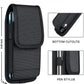 Cell Phone Holster for iPhone SE iPhone 8 7 6s Case with Belt Clip Phone Belt Holder for Men Women Pouch Carrying Cover (Fits Phone iPhone SE, 8 7 6s with Otterbox Case on) Black Nylon, Small