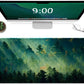 Galdas Mouse Pad,Office Desk Mat Large Gaming Keyboard Pad Durable Stitched Edges Washable Smooth Surface Control & Accuracy Extended Computer Mouse Mat (31.5X11.8In)-Green Forest…