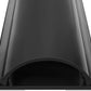 Cord Cover Floor 34in (2 x L17in), Large Capacity Floor Cable Cover, Hard PVC Cord Hider, Wire Cable Management Raceway, Black, Cord Cavity - 1.8"(W) x 0.6"(H)