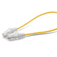 TRUECABLE Cat6 Component Rated Patch Cable, Unshielded (U/UTP), 1ft, Yellow, 28AWG Solid Copper, Snagless 10G High-Speed Ethernet Cable, PoE++ 4PPoE 100W, UL Listed, RoHS-3, 1 Pack