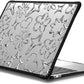 CASETiFY Impact MacBook Air 13" (M1/Intel) Case [Cushioned Impact Corners/Scratch-Resistant/Anti-Slip Grip] - Chrome Doodles - Clear Black