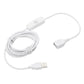 MECCANIXITY USB Extension Cable with ON/Off Button Switch 2m USB Male to Female Extension Cord for Desk Lamp Fan LED Light Strip White Pack of 1