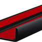 Rubber Edge Trim, 2 inch Wide U Channel Edge Trim, Big Size U Shaped Trim, Self Adhesive Edge Banding for Plywood, Woods, Doors, Shelf, Cabinet, Countertop, Length 20Ft, Black