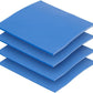 OwlTree 4 Pack Thermal Pad,100x100mm 0.5mm 1mm 1.5mm 2mm Highly Efficient Thermal Conductivity 6.0 W/mK,Heat Resistant Silicone Thermal Pads for Laptop Heatsink CPU GPU SSD IC LED Cooler