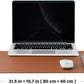 Cork Desk Mat - Dual-Sided Desk Pad for Office and Home - Desk Organization and Accessories - Ideal for Large Mouse Pad and Desk Mats on Top of Desks(Brown,80cmx 40cm)