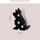kate spade new york Acrylic Cell Phone Stand, Novelty Phone Holder for Desk, Black Cat (Picture Dot)