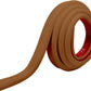Rubber Bond TV Cord Hider Cable Protector - Strong Self Adhesive Wall Cord Cover Cable Hider - Low Profile Cable Management Wall Cord Concealer Cable Raceway (Brown, 10 Feet)