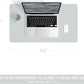YSAGi Non-Slip Leather Desk Pad, Waterproof Laptop Computer Desk Keyboard Mat, Table Protector Blotter Mat, Large Mouse Pad for Office/Work/Home/Decor(Silver-Grey, 23.6" x 13.7")