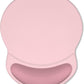 ITNRSIIET Ergonomic Mouse Pad with Comfort Gel Wrist Rest, Non-Slip PU Base, Smooth Textured Surface, Reduces Hand Fatigue & Wrist Pain, 8.7 x 7.2 Inch for Office Gaming Home, Pink Accent