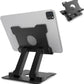 KABCON Tablet Stand,Adjustable Drawing Holder Eye-Level Aluminum Solid Stand for Desk, Portable Monitor, iPad Pro 9.7 10.5 Air Mini,Microsoft Surface Pro,Tab-Up to 15''