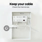Book Shape Decorative Cable Management Box - Expandable Cable Organizer Box with Magnetic Closure for Home & Office (GoghMonet, Standard)