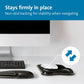Kensington Duo Gel Wave Mouse Pad & Wrist Rest - Black,Medium (K62413WW)