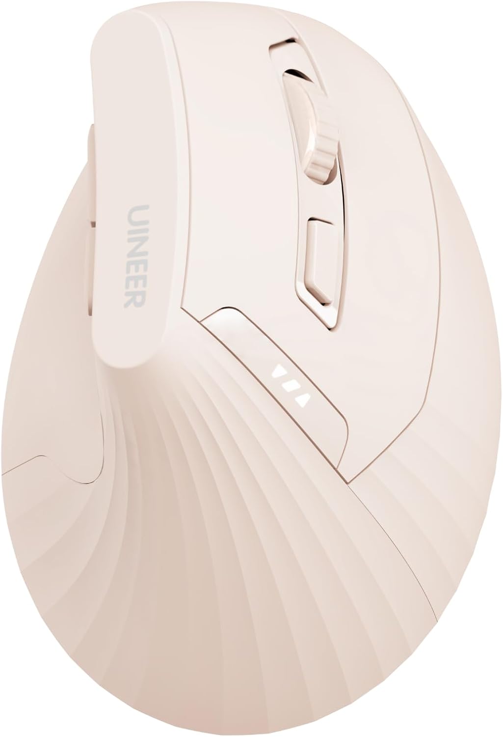 Vertical Mouse Wireless,Bluetooth Mouse with BT5.0/4.0/2.4G, Rechargeable with Battery Indicator,Ergonomic Design for Comfort and Reduced Wrist Strain, Ideal for Home,Office Use,Pink